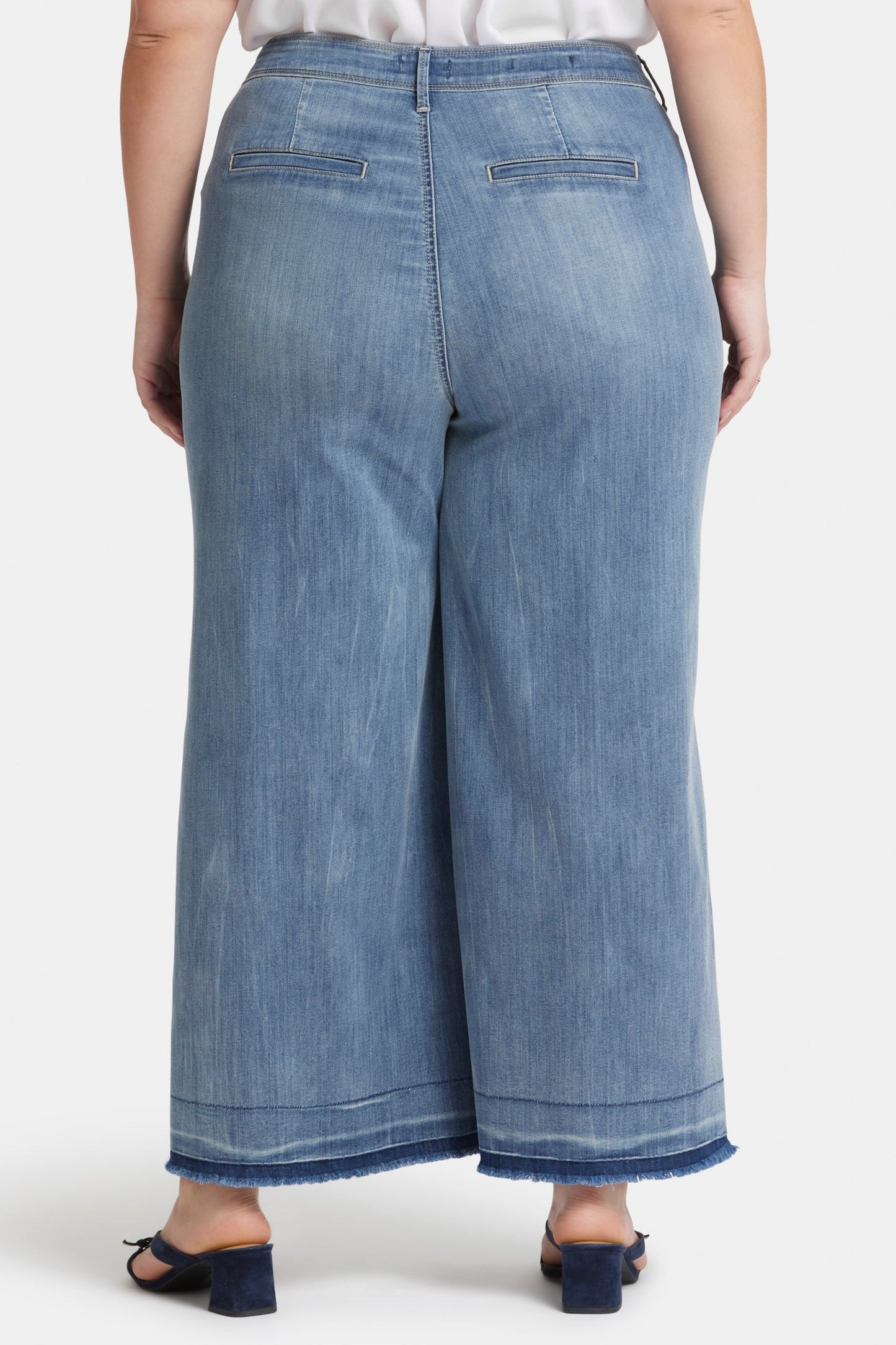 Mona Wide Leg Trouser Ankle Jeans In Plus Size - State
