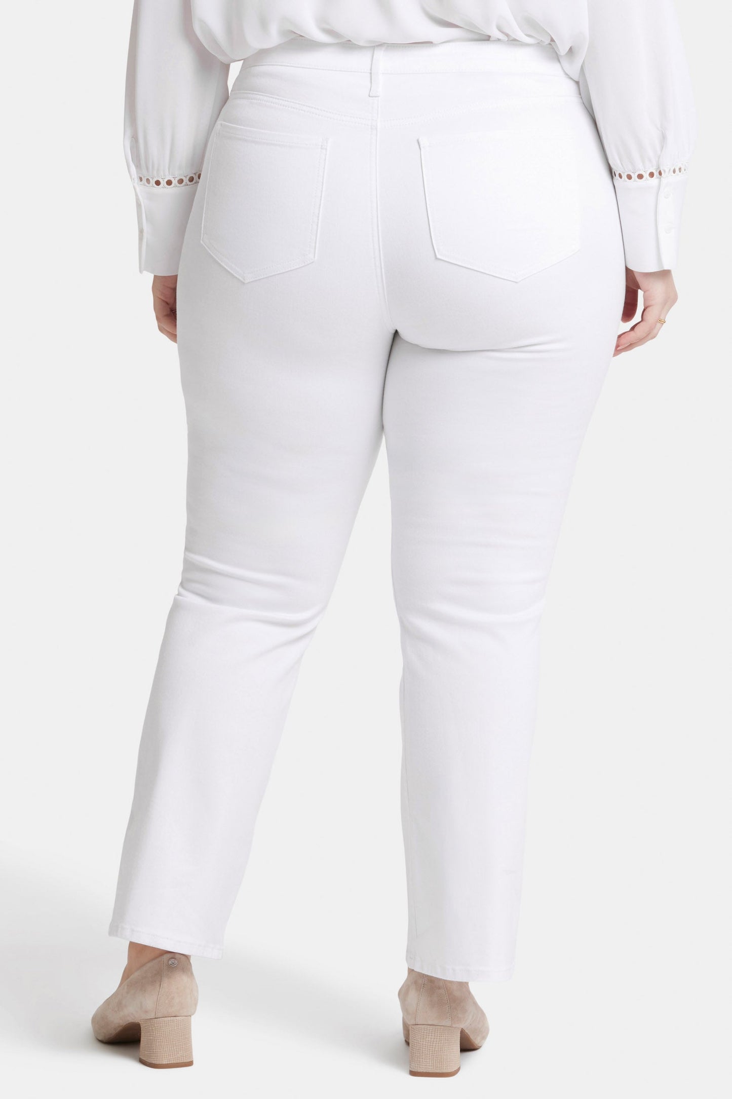Barbara Bootcut Jeans In Plus Size - Optic White