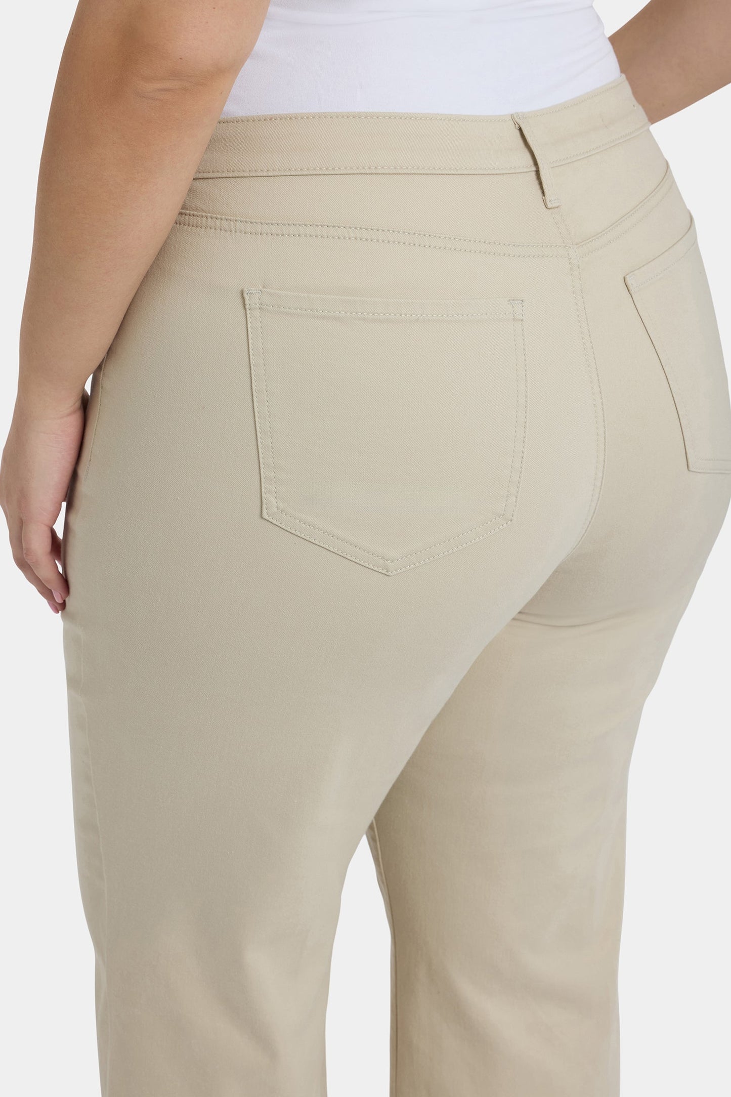 Teresa Wide Leg Ankle Jeans In Plus Size - Feather