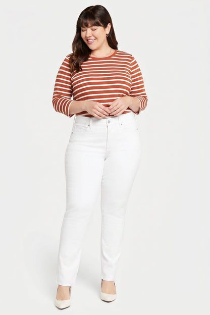 Waist-Match™ Marilyn Straight Jeans In Plus Size - Optic White