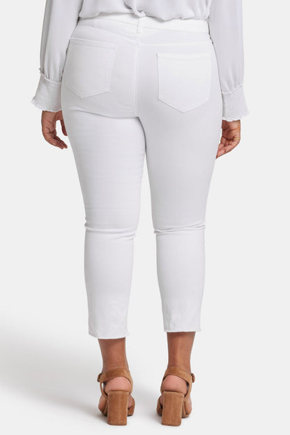 Sheri Slim Ankle Jeans In Plus Size - Optic White
