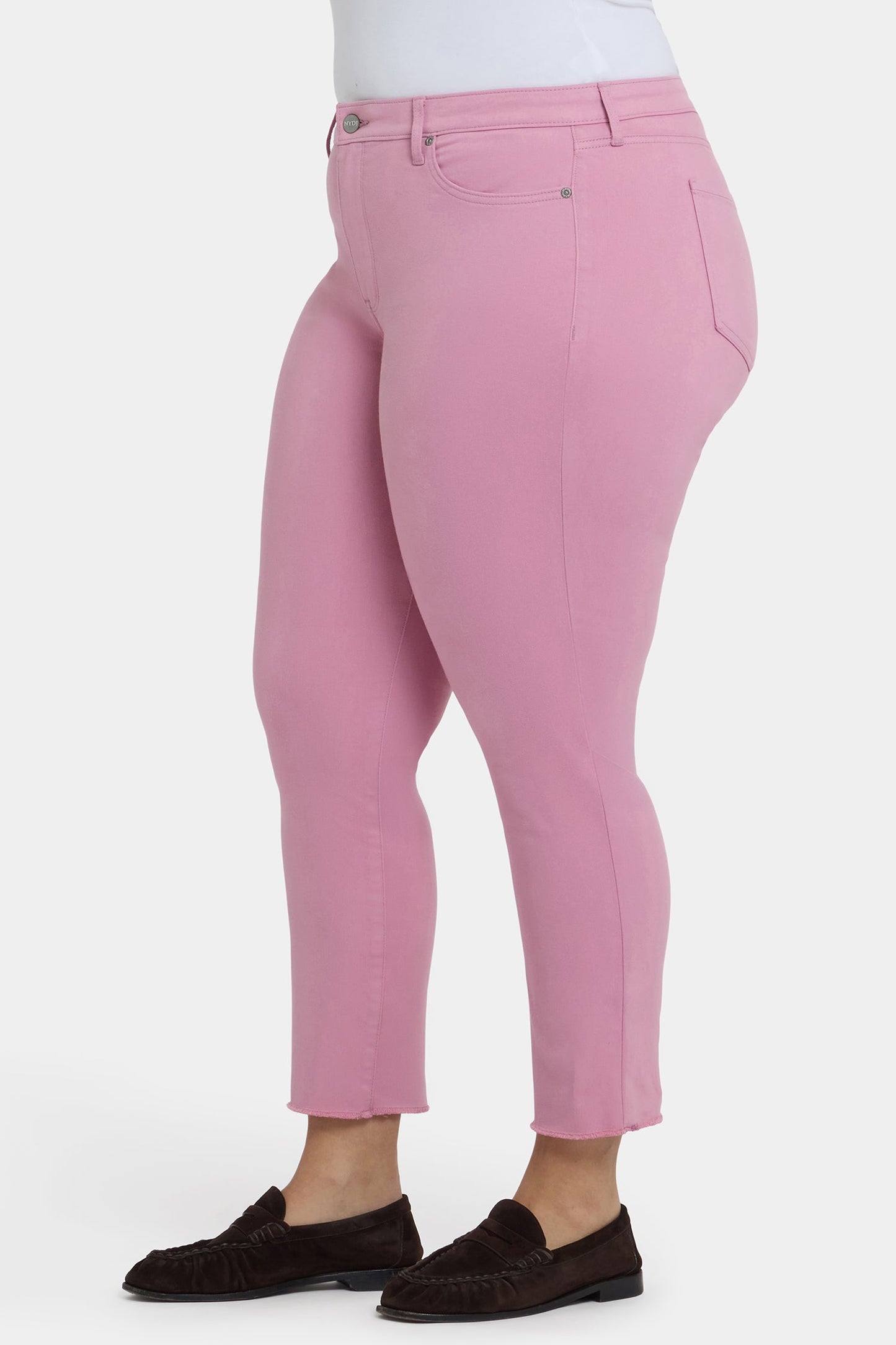 Sheri Slim Ankle Jeans In Plus Size - Ballet