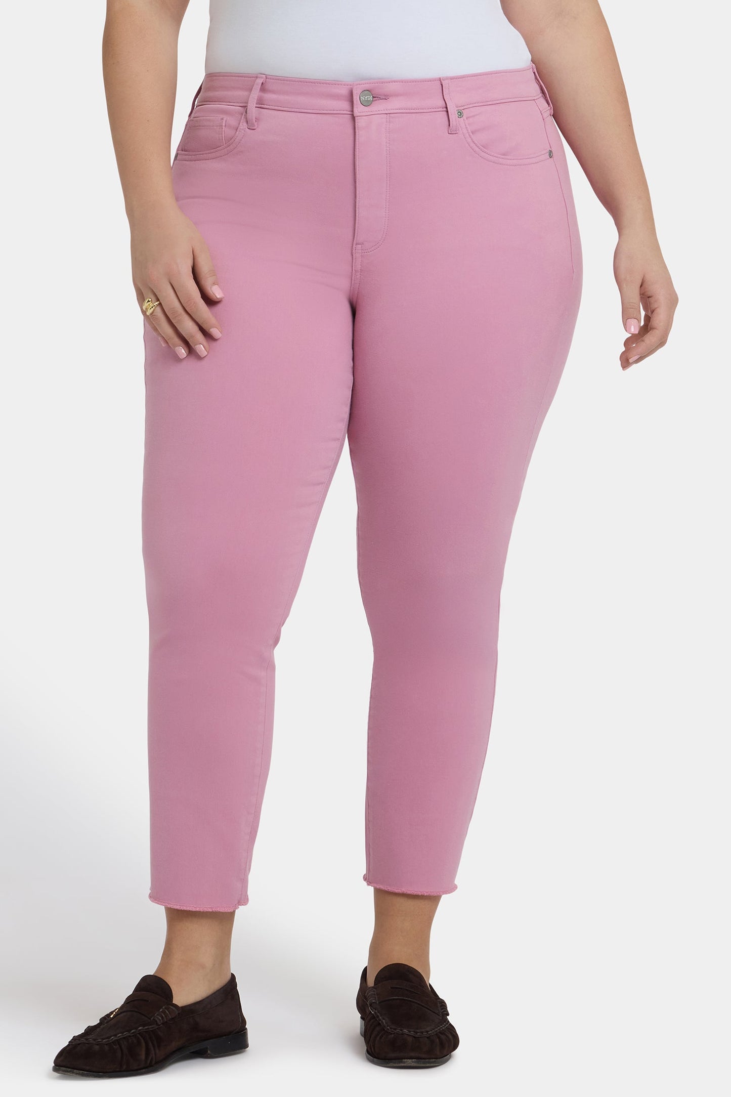 Sheri Slim Ankle Jeans In Plus Size - Ballet