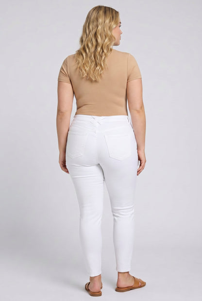 Ami Skinny Jeans In Plus Size - Optic White