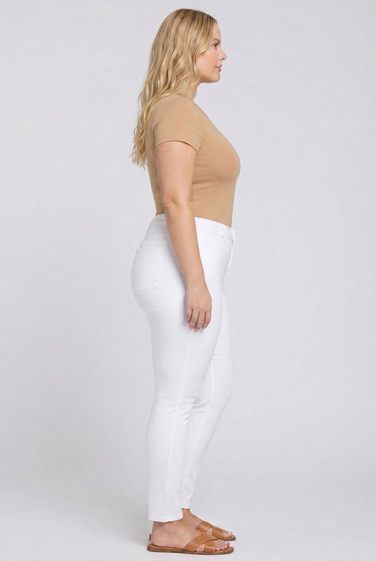 Ami Skinny Jeans In Plus Size - Optic White