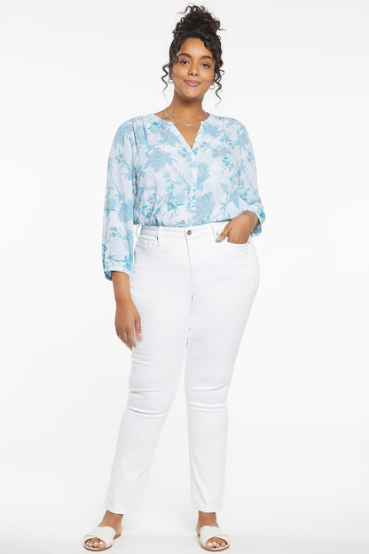 Sheri Slim Jeans In Plus Size - Optic White