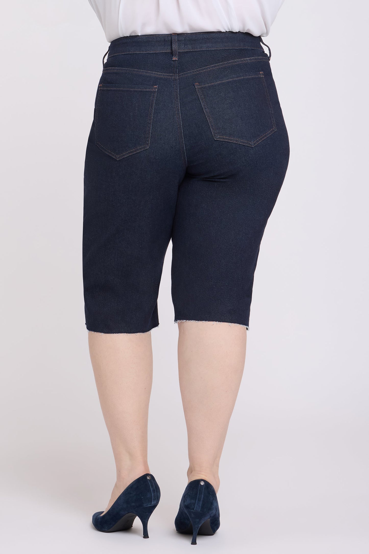Kristie '80s Bermuda Denim Shorts In Plus Size - Magical