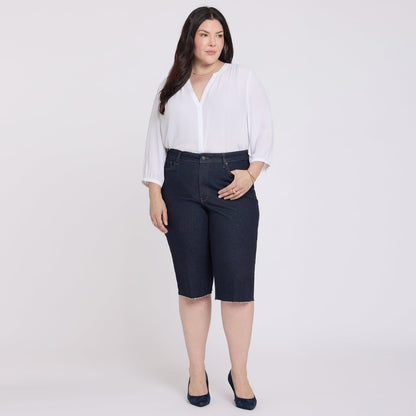 Kristie '80s Bermuda Denim Shorts In Plus Size - Magical