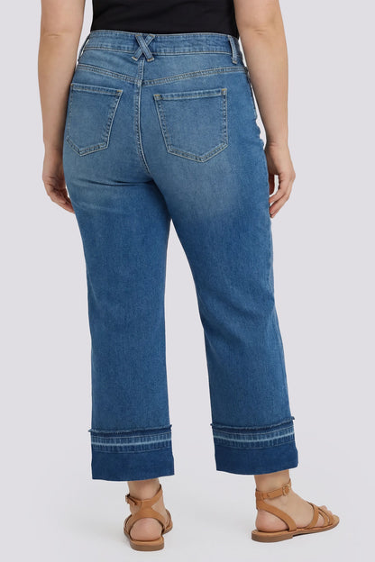 Bailey Relaxed Straight Ankle Jeans In Plus Size - Sun Soak