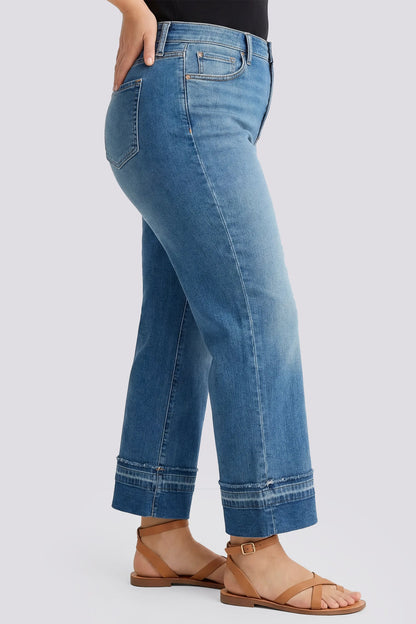 Bailey Relaxed Straight Ankle Jeans In Plus Size - Sun Soak