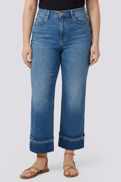 Bailey Relaxed Straight Ankle Jeans In Plus Size - Sun Soak