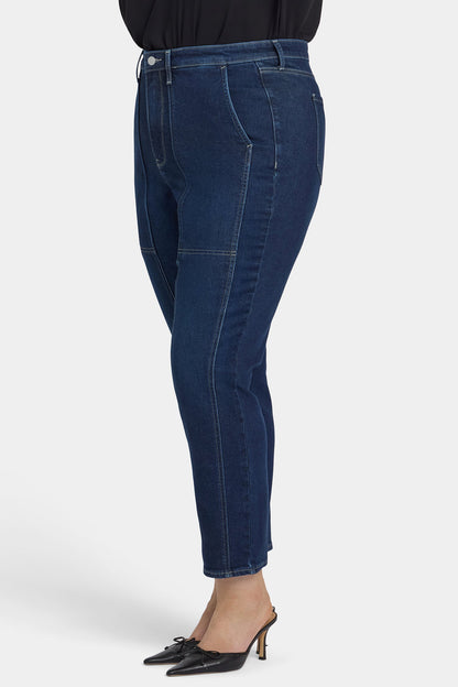Margot Girlfriend Jeans In Plus Size - Midnight Breeze