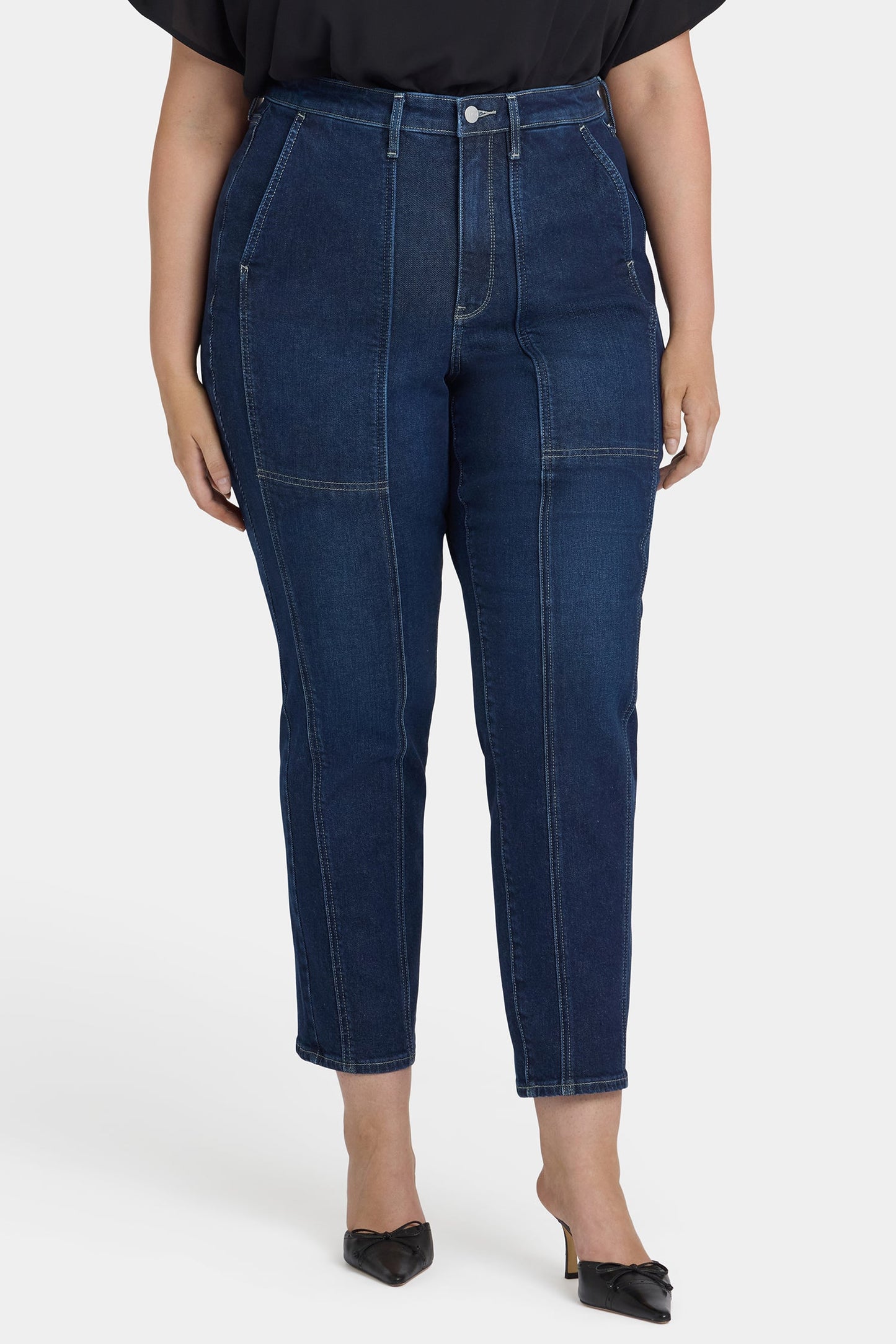 Margot Girlfriend Jeans In Plus Size - Midnight Breeze