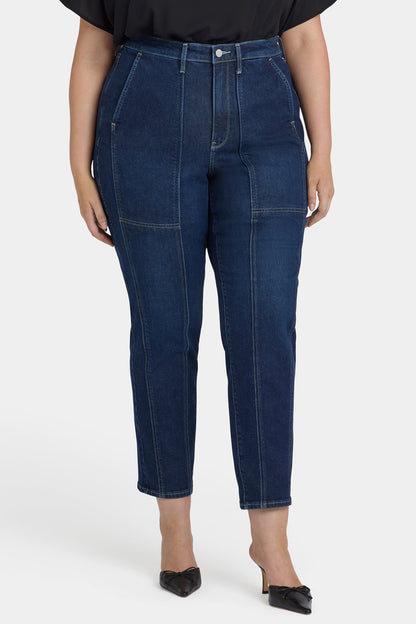 Margot Girlfriend Jeans In Plus Size - Midnight Breeze