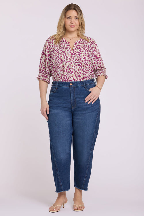 Alyssa Relaxed Crop Jeans In Plus Size - Sunset Villa