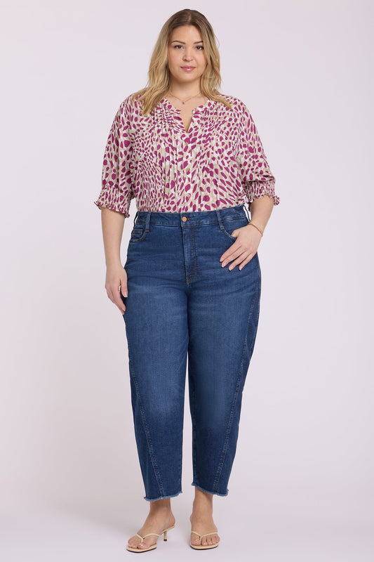 Alyssa Relaxed Crop Jeans In Plus Size - Sunset Villa