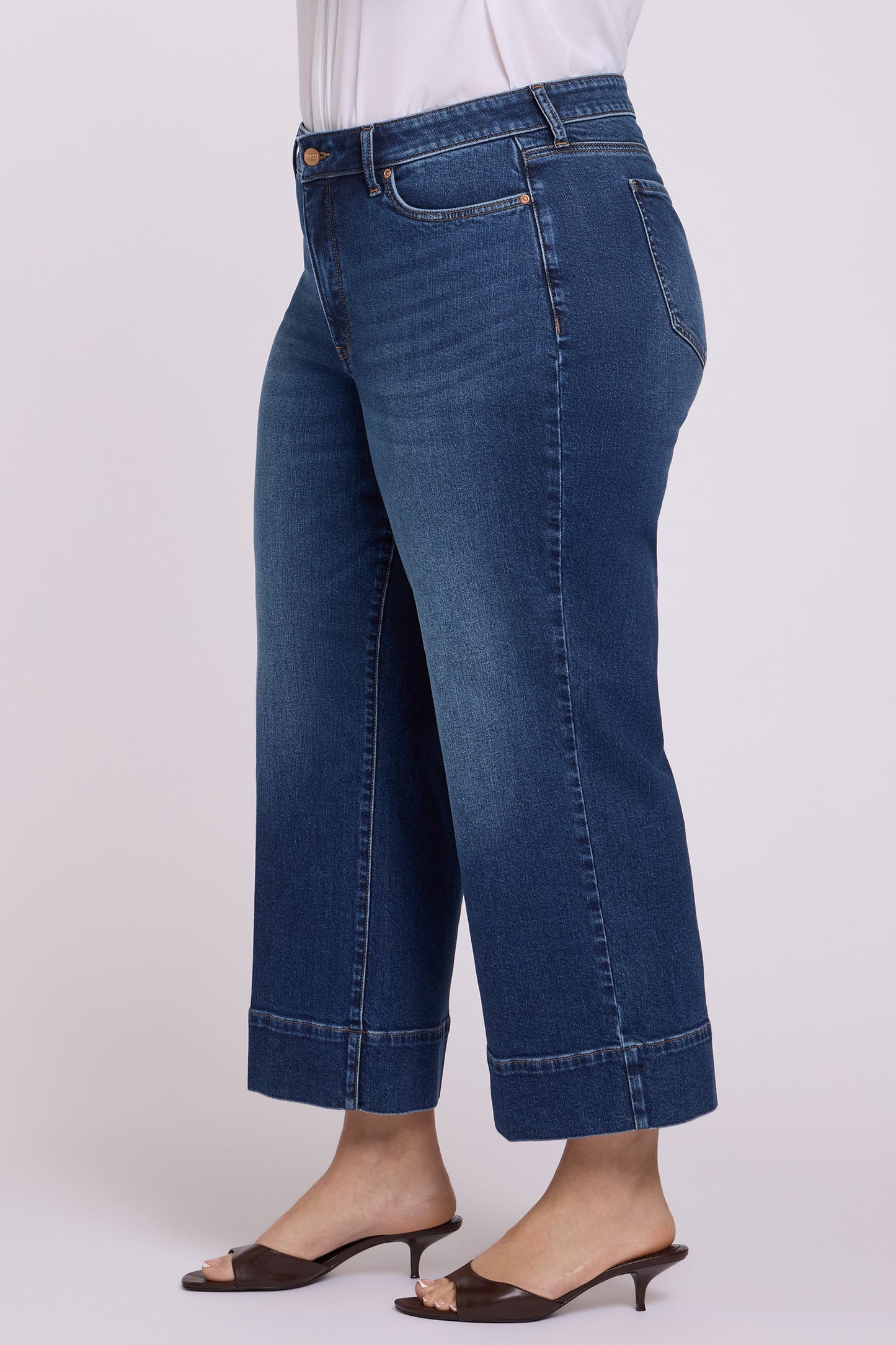 Teresa Wide Leg Ankle Jeans In Plus Size - Sunset Villa