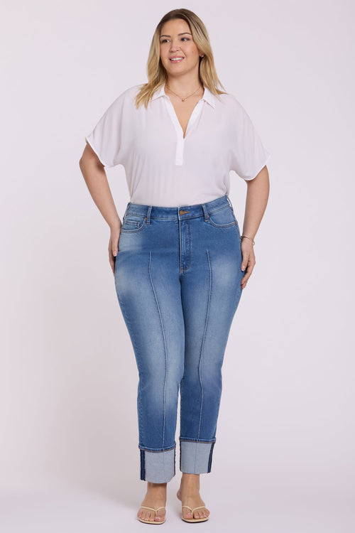 Marilyn Straight Jeans In Plus Size - Pacifica