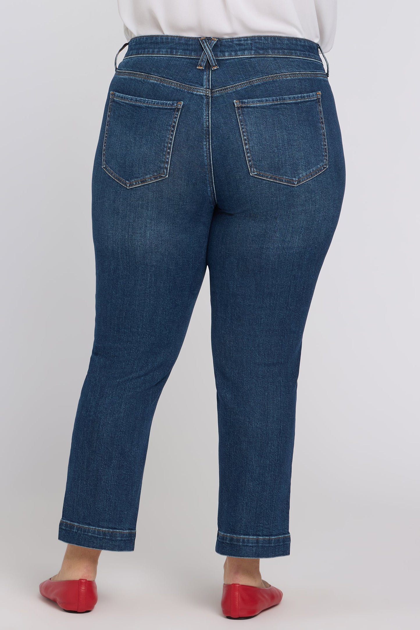 Sheri Slim Straight Ankle Jeans In Plus Size - Sunset Villa