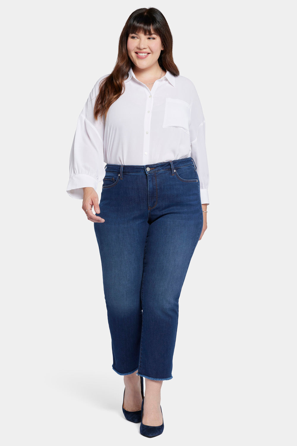 Barbara Bootcut Ankle Jeans In Plus Size - Gold Coast