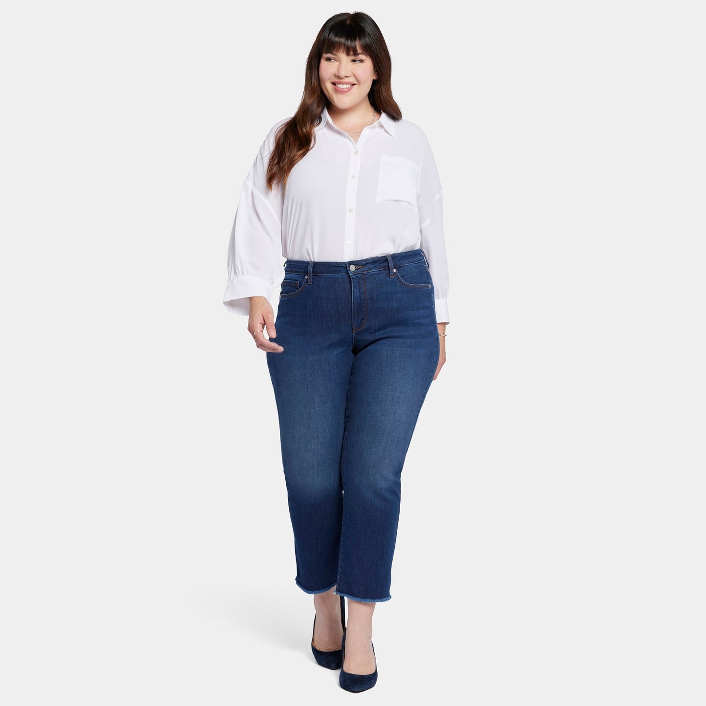 Barbara Bootcut Ankle Jeans In Plus Size - Gold Coast