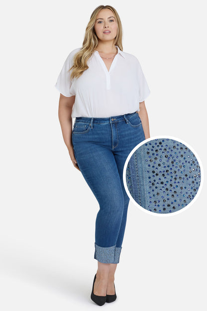 Sheri Slim Ankle Jeans In Plus Size - Vintage Lapis