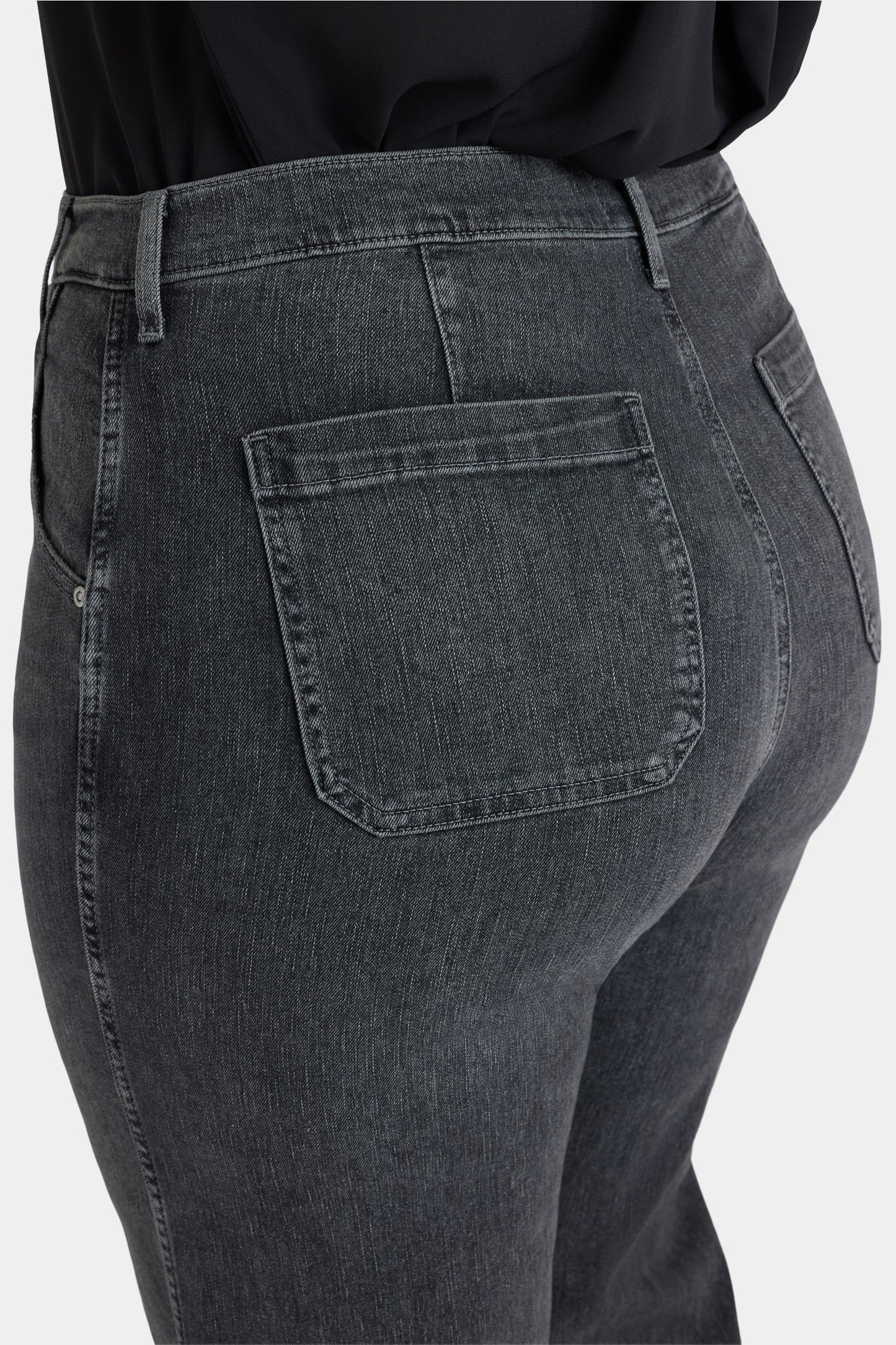 Brooke Loose Straight Jeans In Plus Size - Vintage Noir