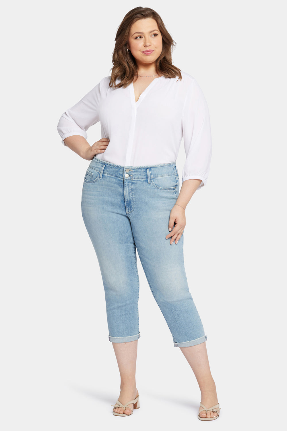 Chloe Capri Jeans In Plus Size - Promise