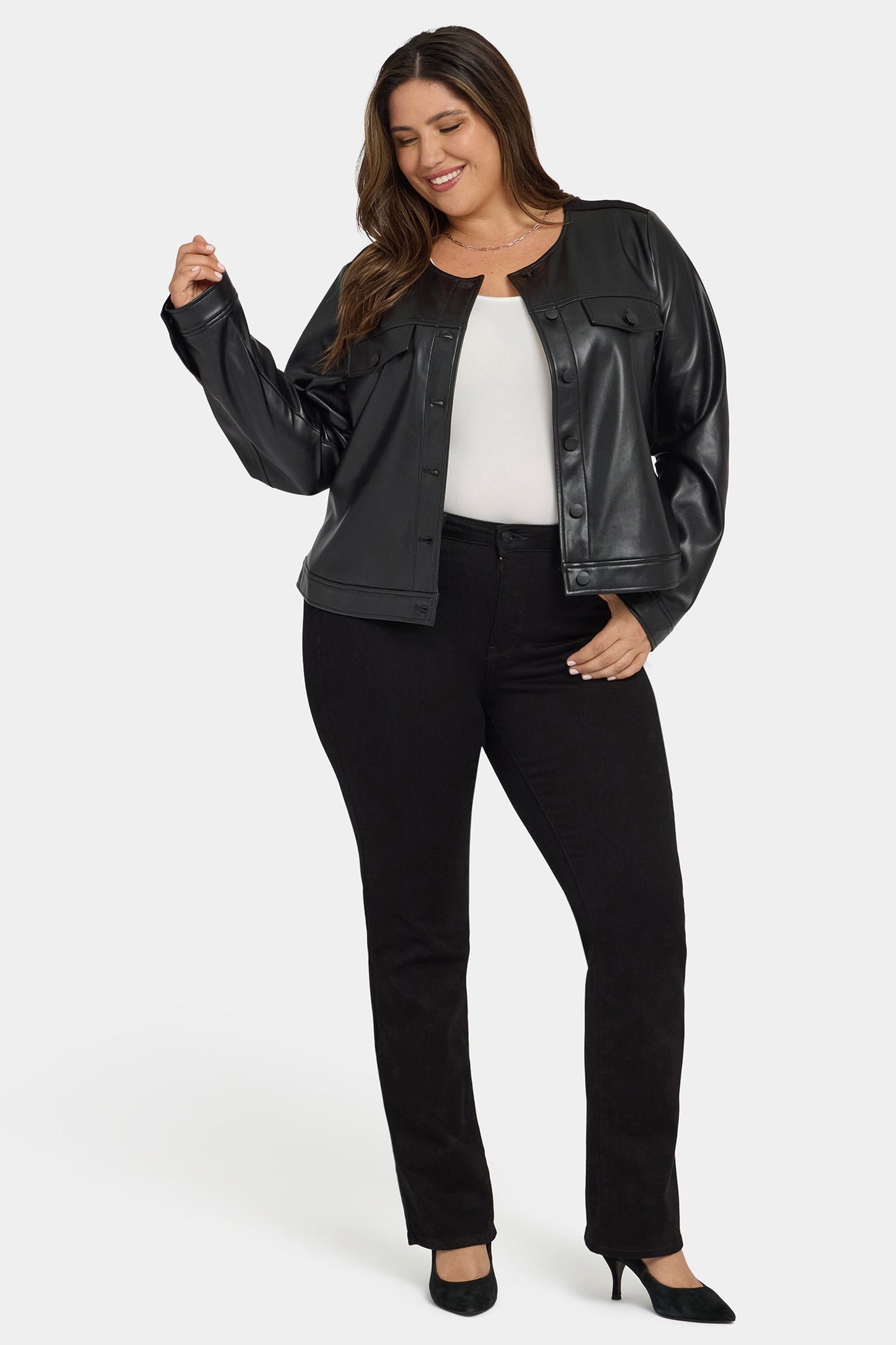 Vanessa Jacket In Plus Size - Black