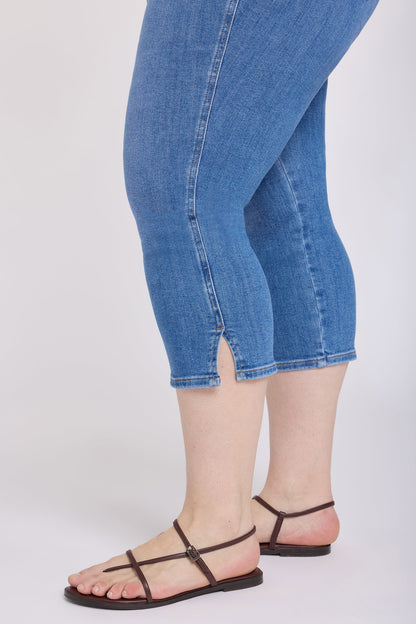 Chloe Capri Jeans In Plus Size - Blue Paradise