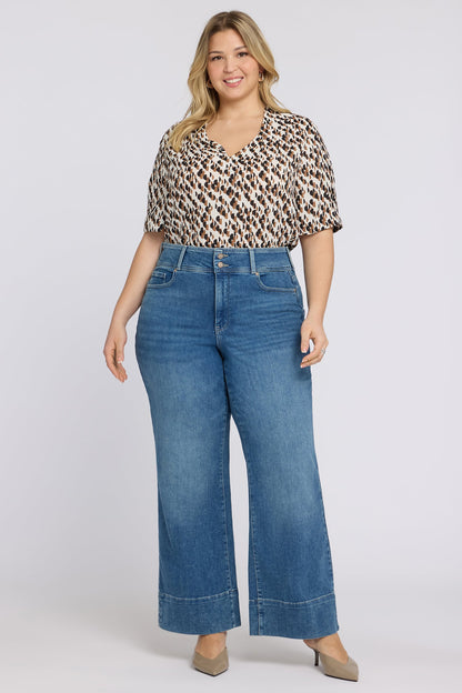 Teresa Wide Leg Jeans In Plus Size - Breezy Palms