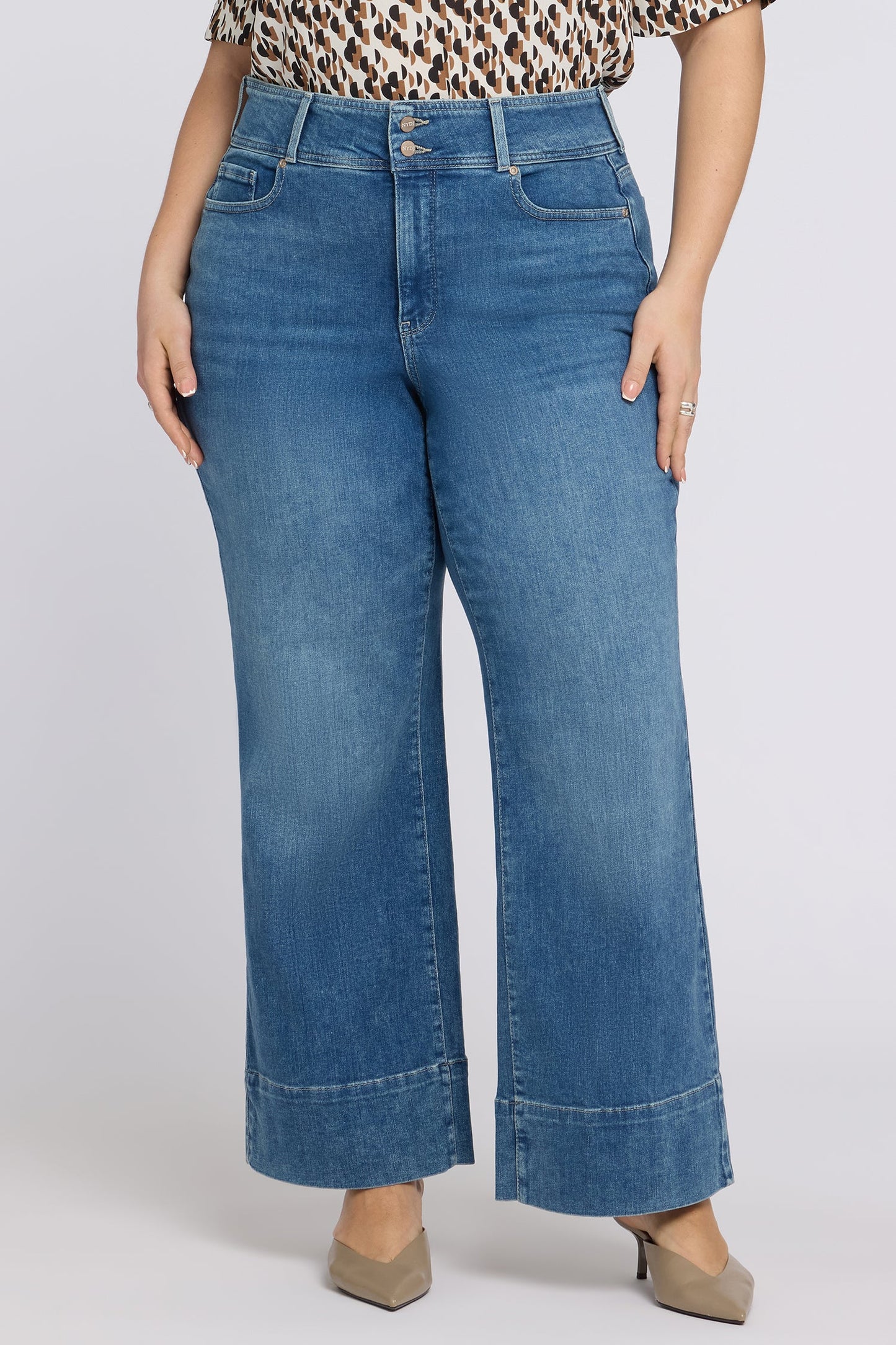 Teresa Wide Leg Jeans In Plus Size - Breezy Palms