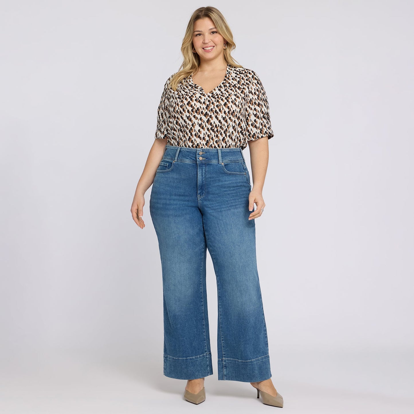 Teresa Wide Leg Jeans In Plus Size - Breezy Palms