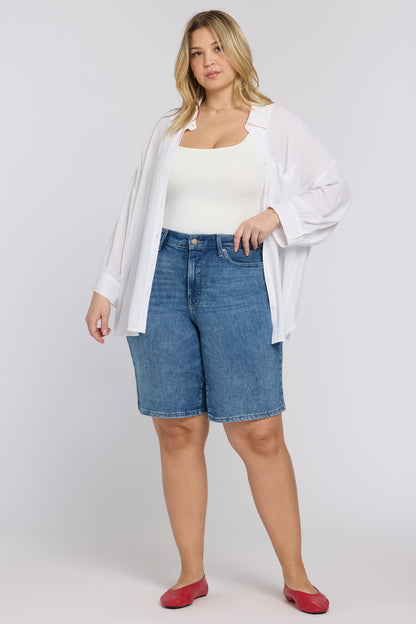 Lilly Denim Shorts In Plus Size - Breezy Palms