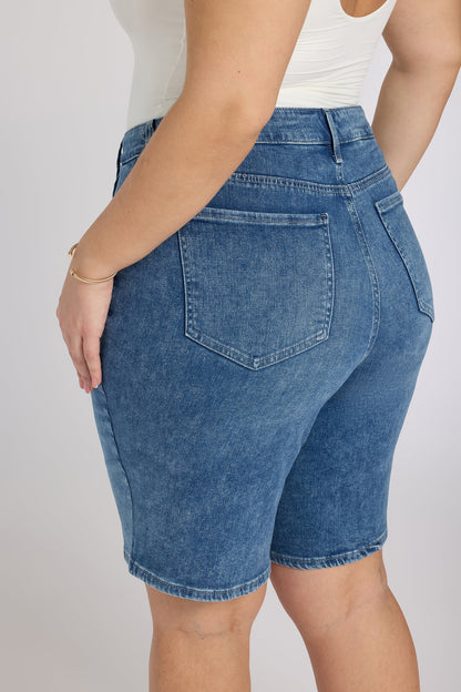 Lilly Denim Shorts In Plus Size - Breezy Palms