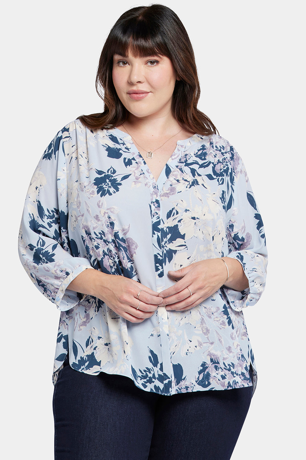Pintuck Blouse In Plus Size - Valley Faire