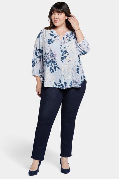 Pintuck Blouse In Plus Size - Valley Faire