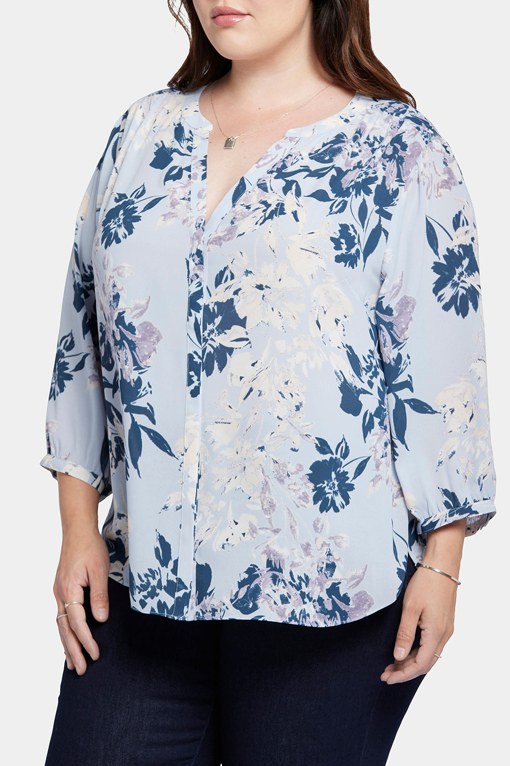 Pintuck Blouse In Plus Size - Valley Faire