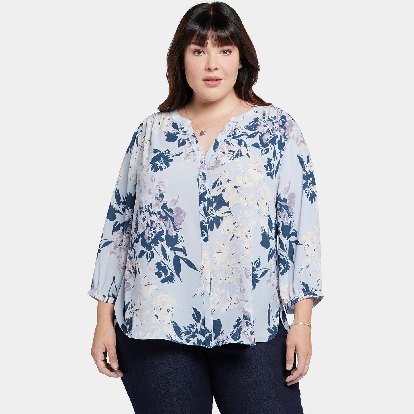 Pintuck Blouse In Plus Size - Valley Faire