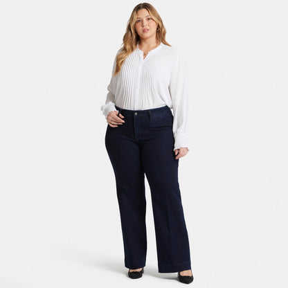Teresa Trouser Jeans In Plus Size - Dark Enzyme