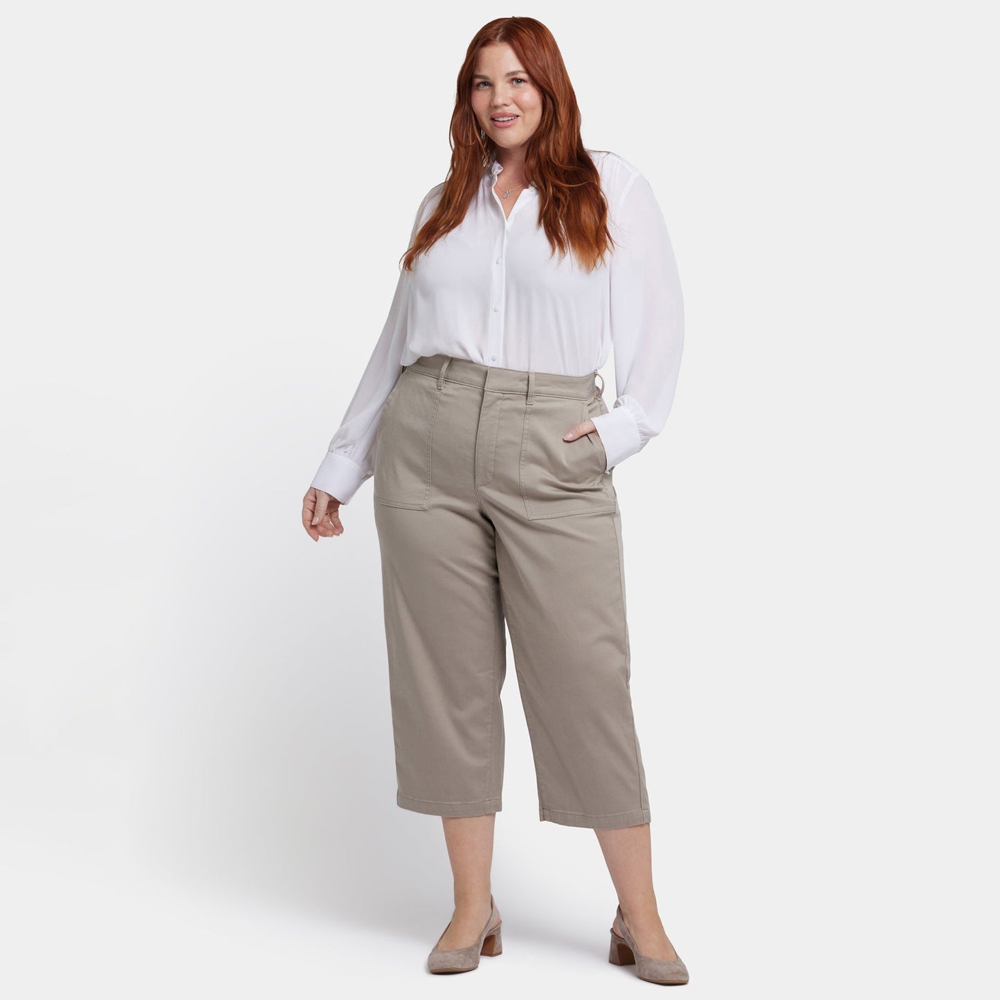 Utility Pants In Plus Size - Saddlewood