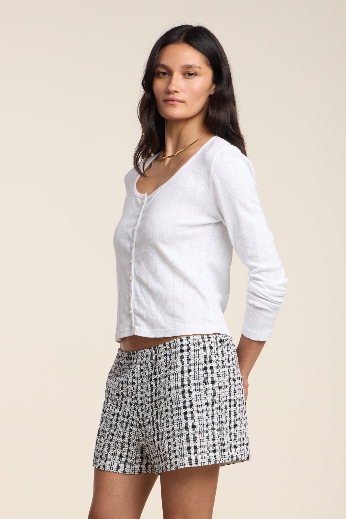 ZELDA POINTELLE CARDIGAN