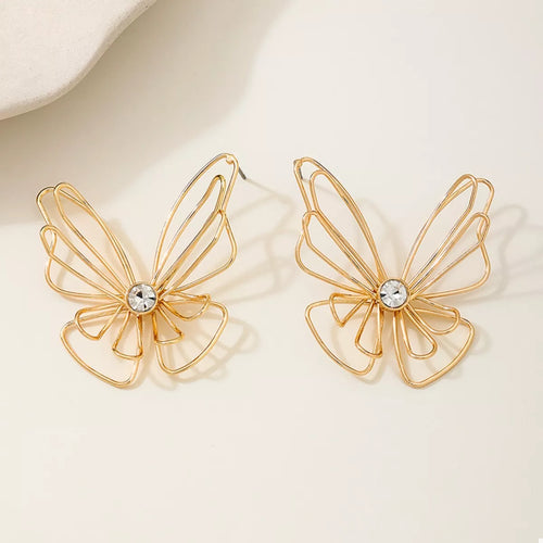 18K Gold-Plated Butterfly Earrings