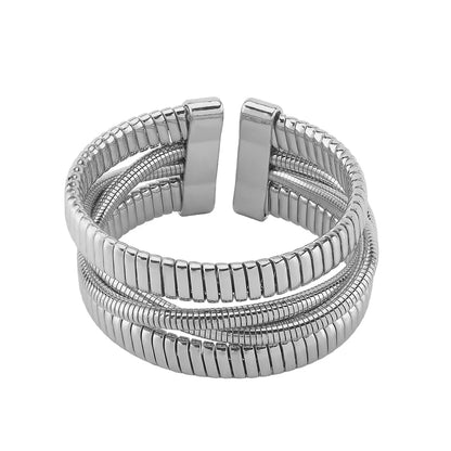 Multi-Layered Open Bracelet
