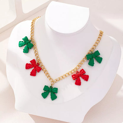 Bow Charm Chain Necklace