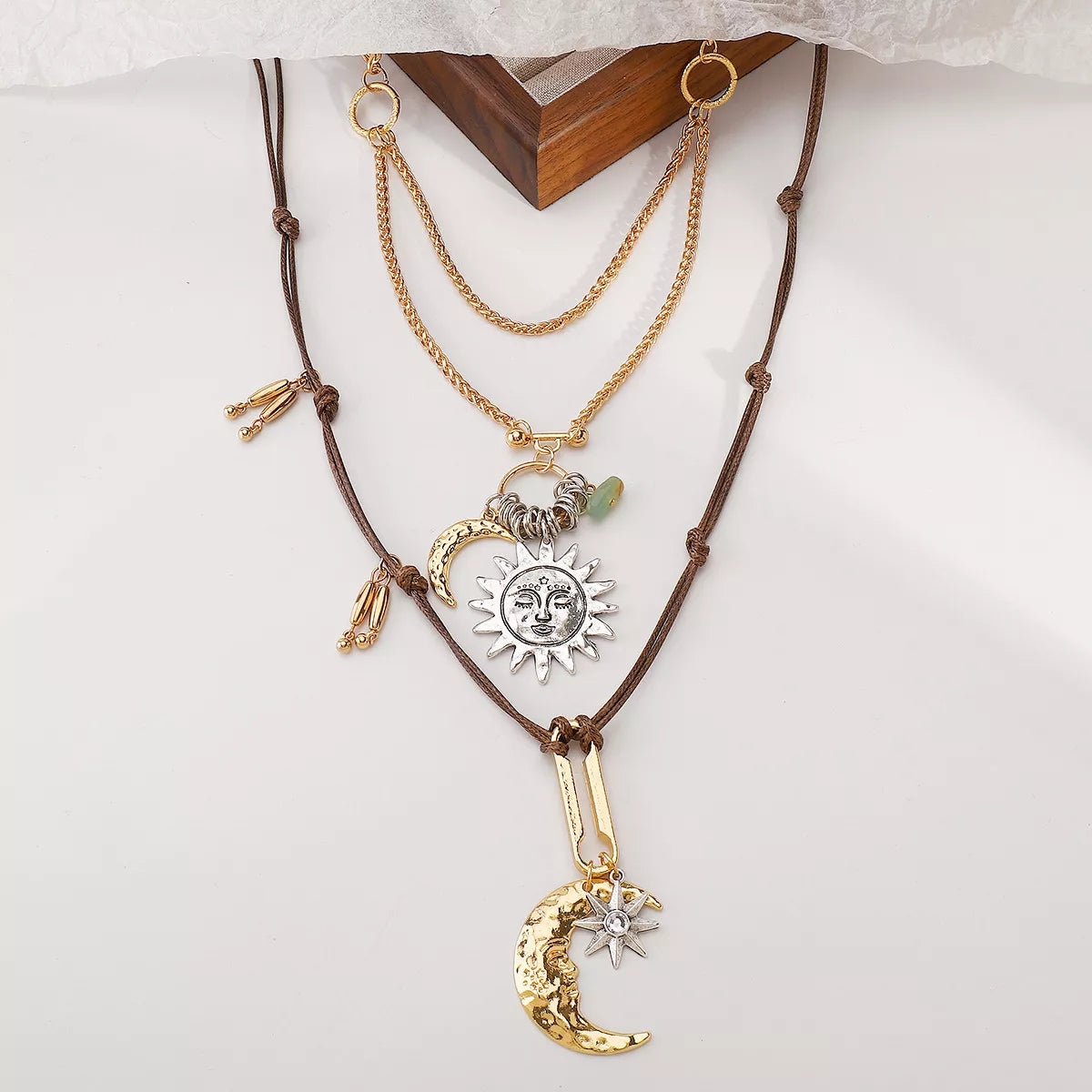 Moon & Sun Pendant Necklace