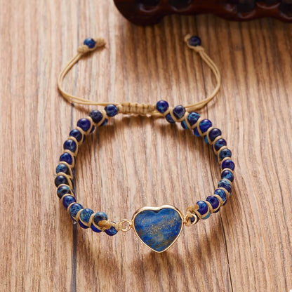 Heart Charm Beaded Bracelet
