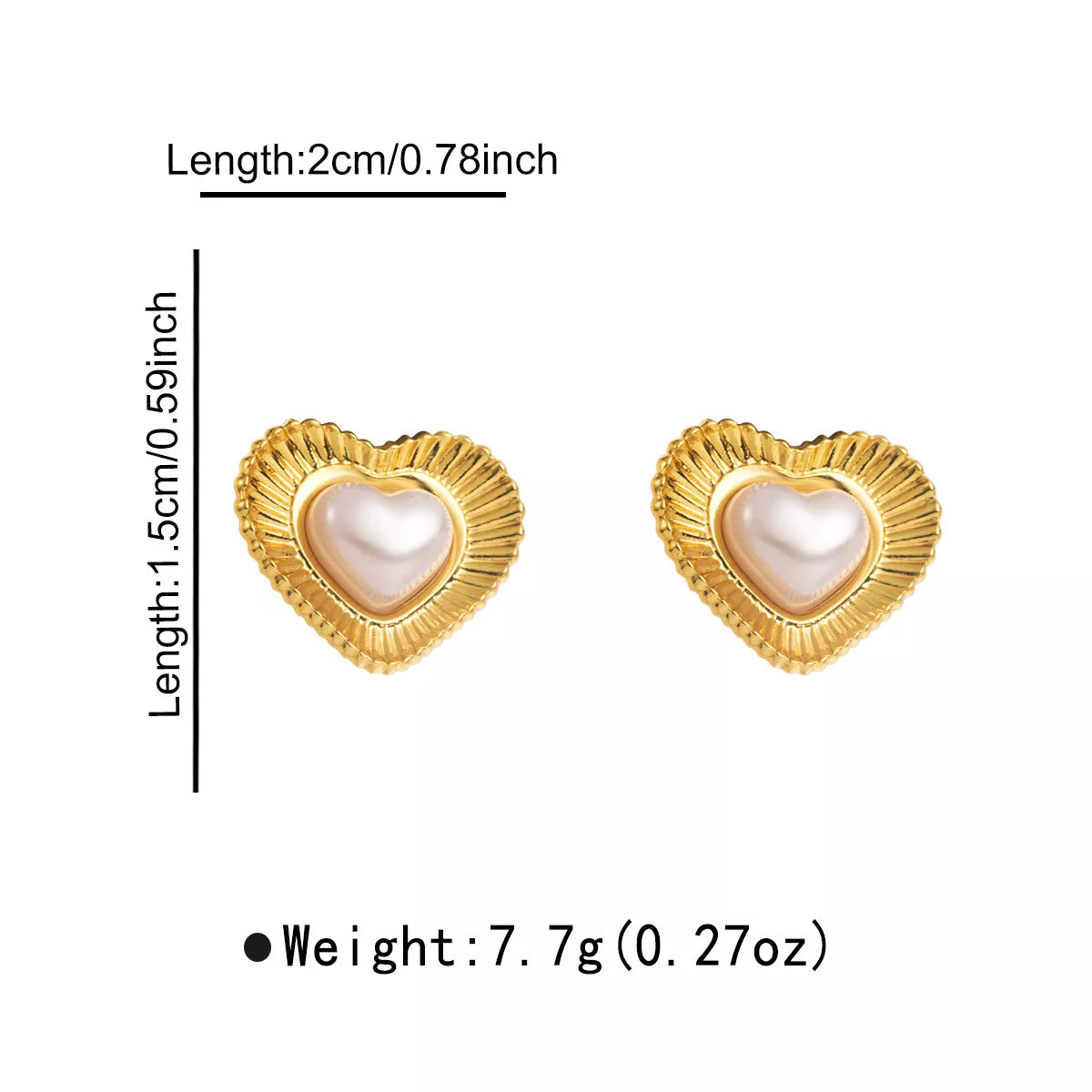 18K Gold-Plated Stud Earrings