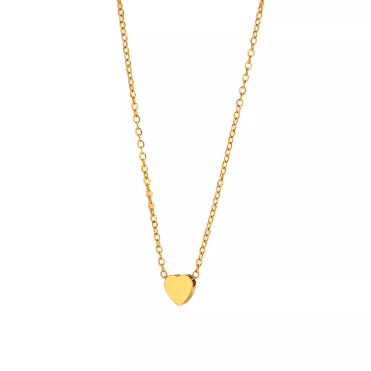 18K Gold-Plated Heart Pendant Necklace