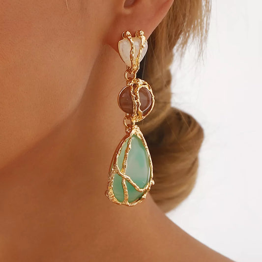 18K Gold-Plated Teardrop Earrings